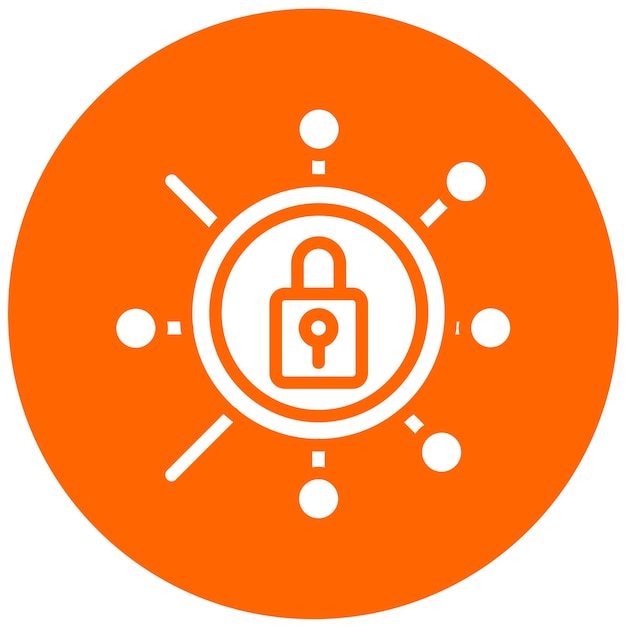Estilo de icono de ciberseguridad de diseño vectorial