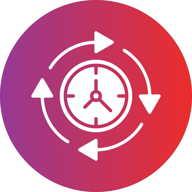 Estilo del icono del ciclo de diseño vectorial