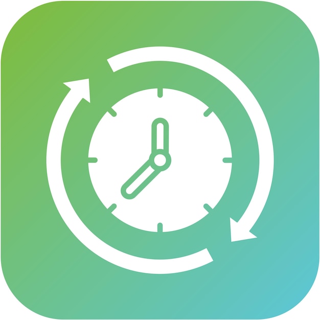 Estilo del icono del ciclo de diseño vectorial