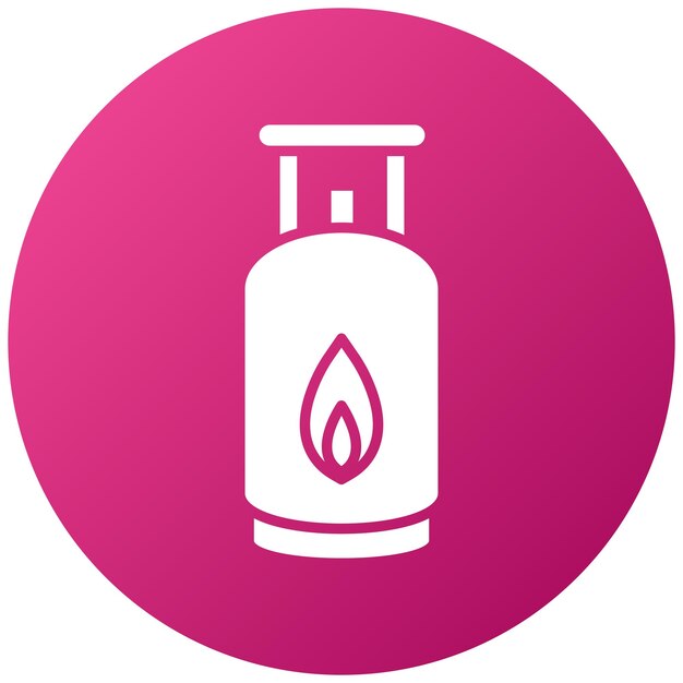 Estilo del icono de las cilindras de gas