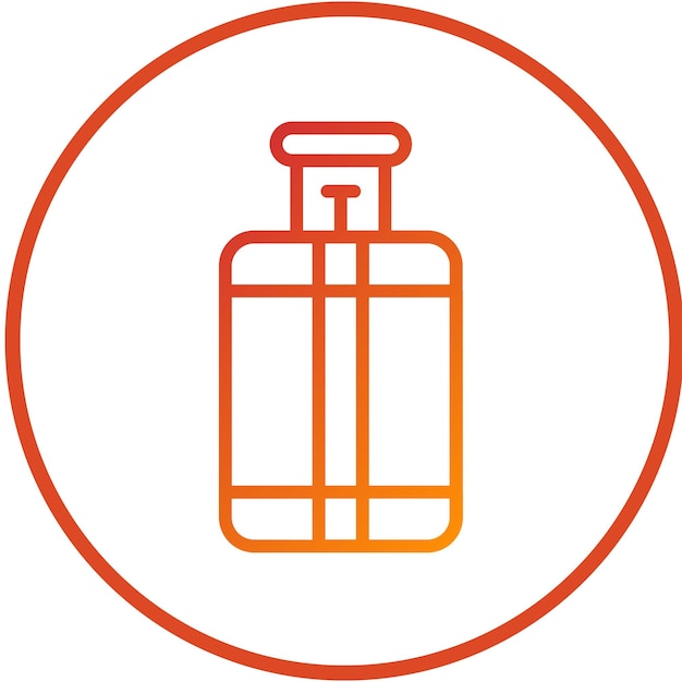 Estilo del icono del cilindro de gas de diseño vectorial