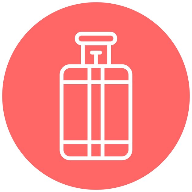 Estilo del icono del cilindro de gas de diseño vectorial