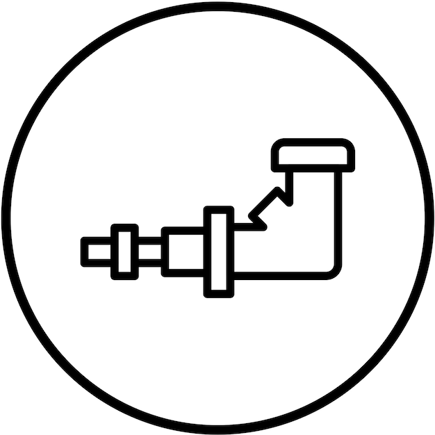 Estilo del icono del cilindro maestro del freno de diseño vectorial