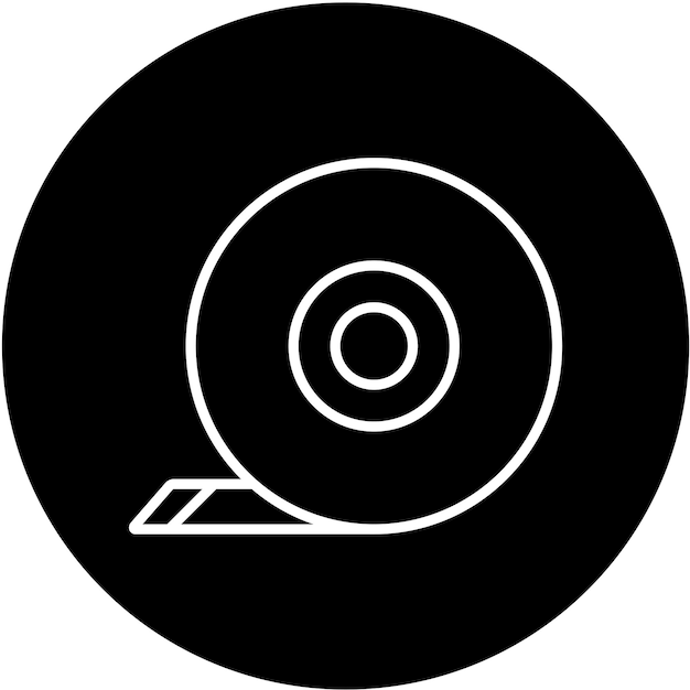 Estilo del icono de la cinta adhesiva de diseño vectorial