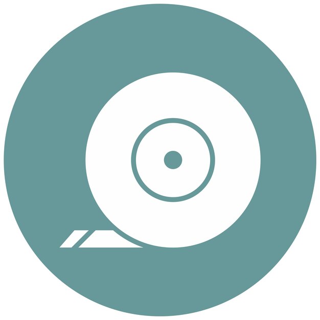 Estilo del icono de la cinta adhesiva de diseño vectorial