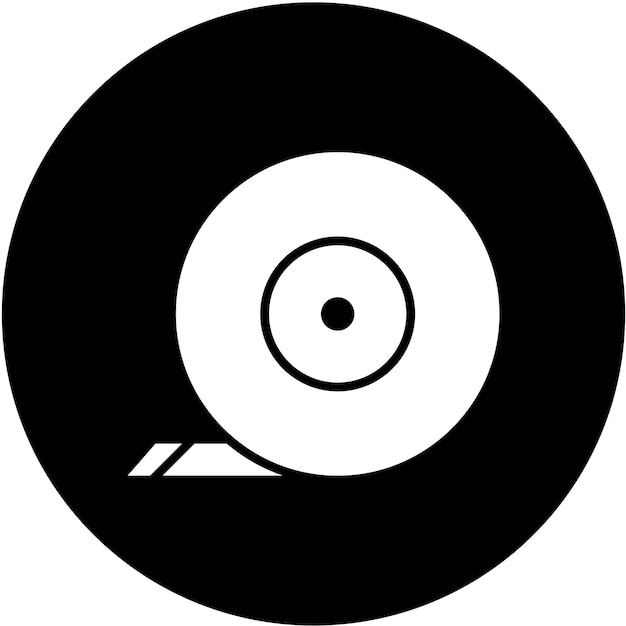 Estilo del icono de la cinta adhesiva de diseño vectorial