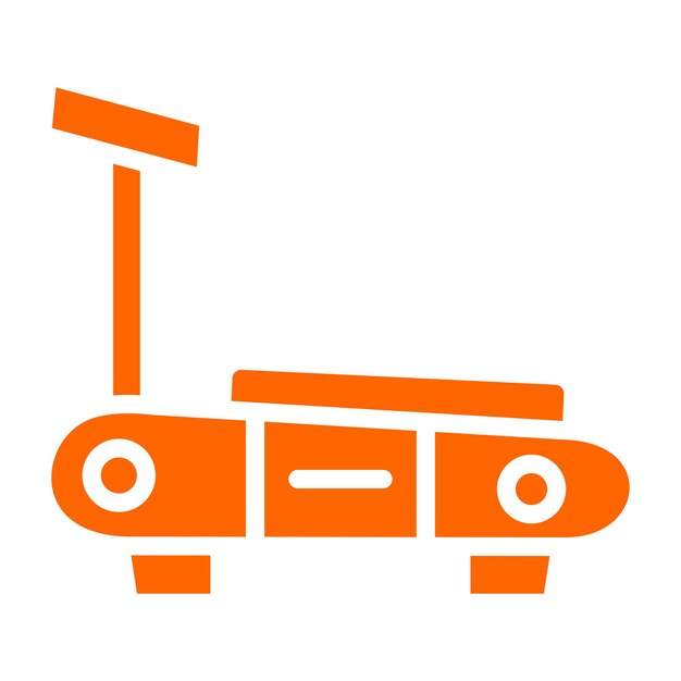 Estilo del icono de la cinta de correr de diseño vectorial