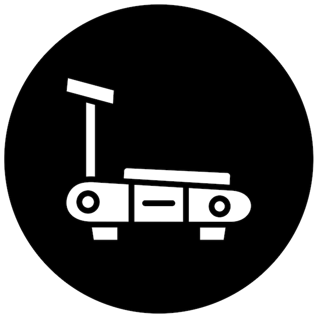 Estilo del icono de la cinta de correr de diseño vectorial