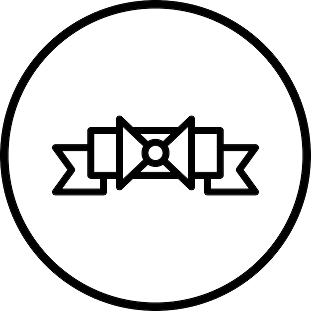 Estilo del icono de la cinta de diseño vectorial