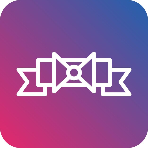 Estilo del icono de la cinta de diseño vectorial
