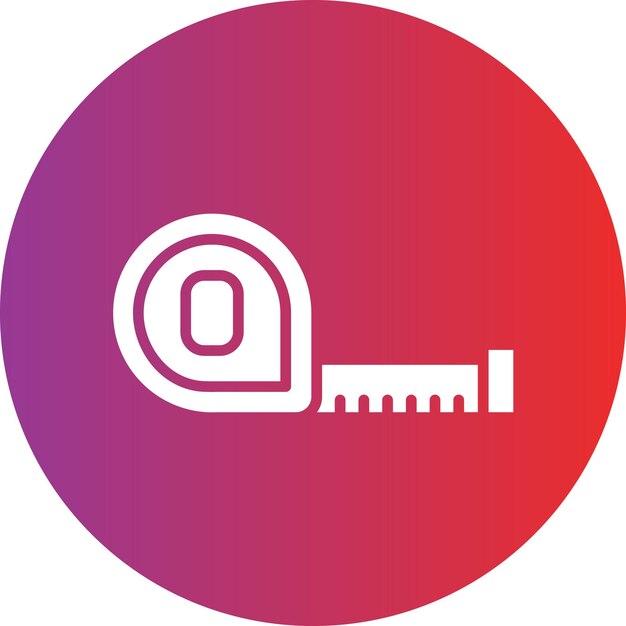 Estilo del icono de la cinta de medición