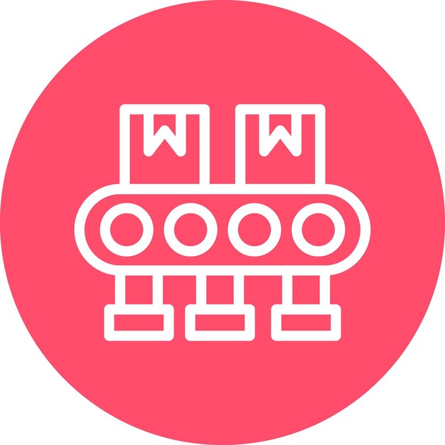 Estilo del icono de la cinta transportadora