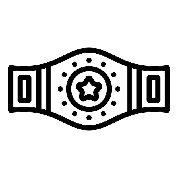 Estilo del icono del cinturón del campeón