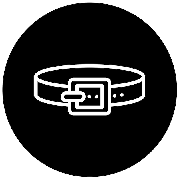 Estilo del icono del cinturón de diseño vectorial