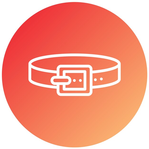 Estilo del icono del cinturón de diseño vectorial