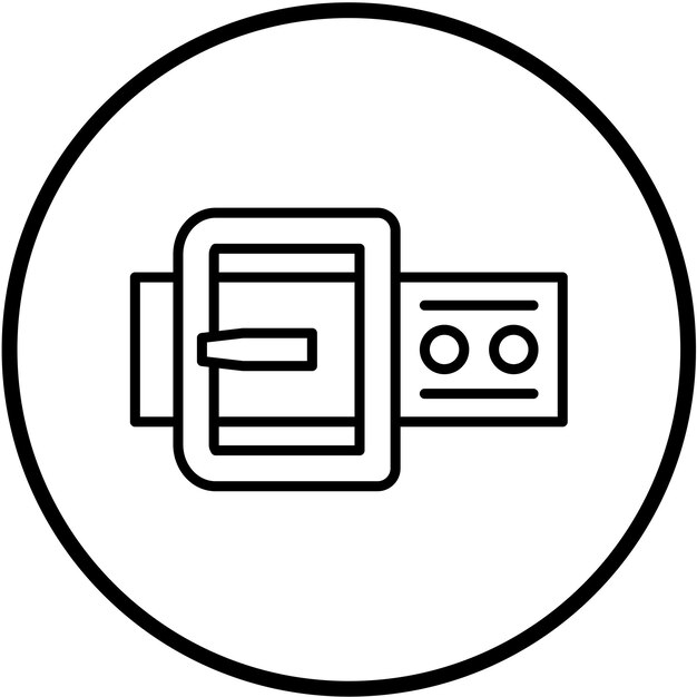 Estilo del icono del cinturón de diseño vectorial