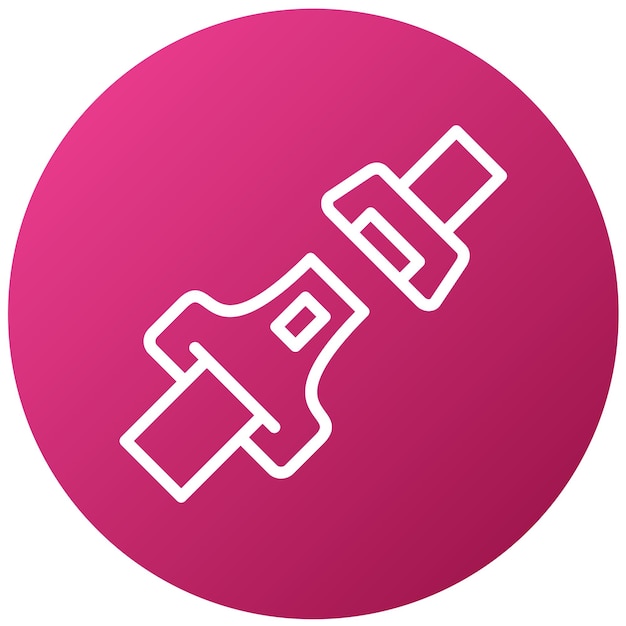 Estilo del icono del cinturón de diseño vectorial