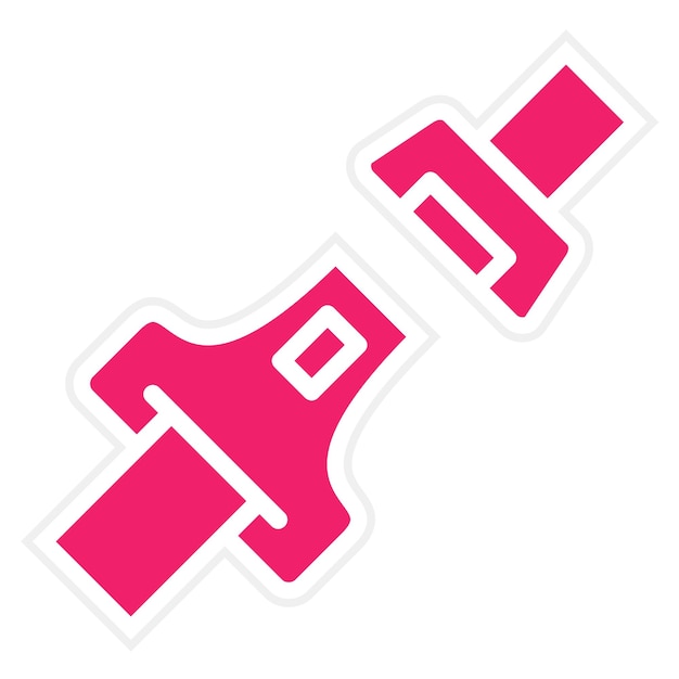 Estilo del icono del cinturón de diseño vectorial