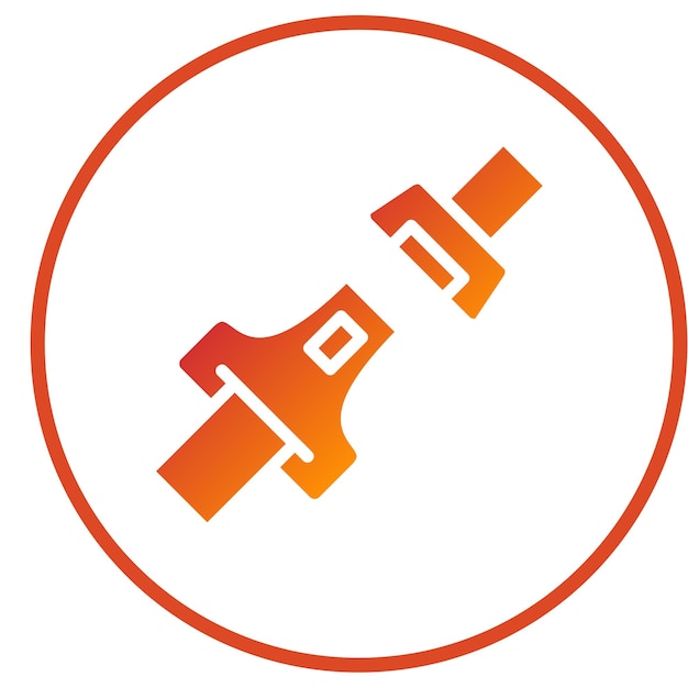 Estilo del icono del cinturón de diseño vectorial