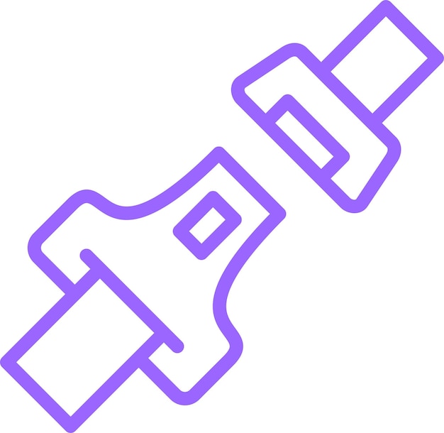 Estilo del icono del cinturón de diseño vectorial