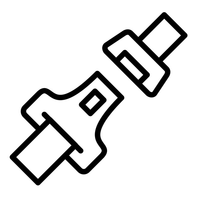 Estilo del icono del cinturón de diseño vectorial