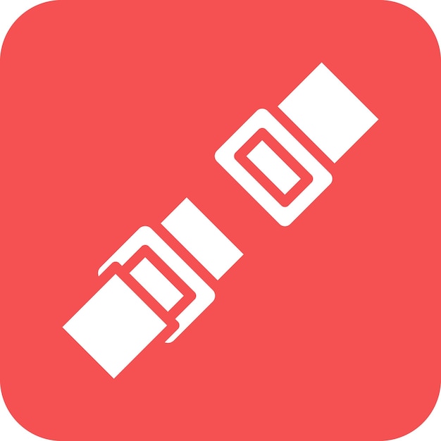 Estilo del icono del cinturón de seguridad
