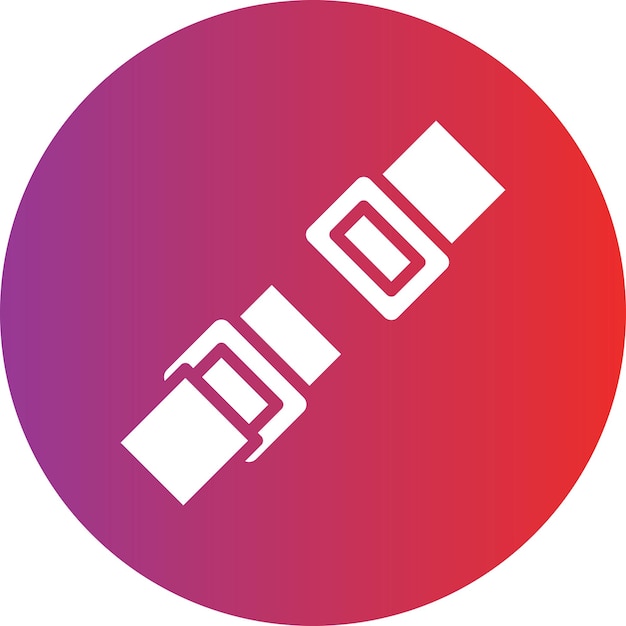 Estilo del icono del cinturón de seguridad