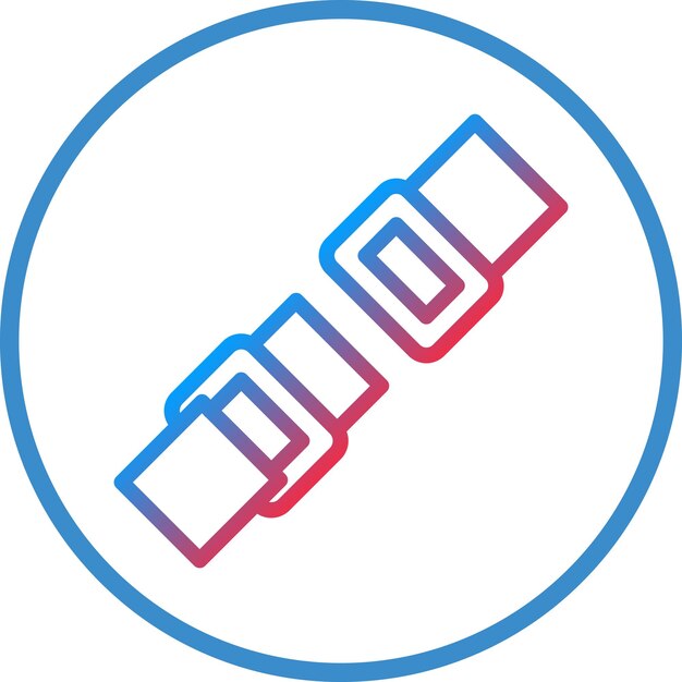 Estilo del icono del cinturón de seguridad