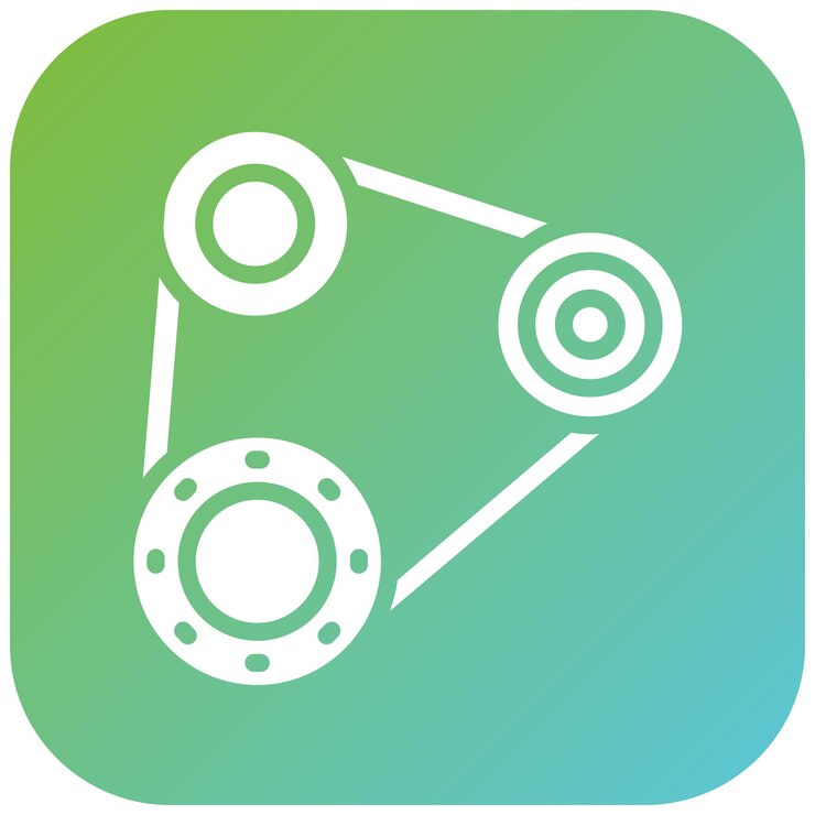 Vector estilo del icono del cinturón de tiempo de diseño vectorial