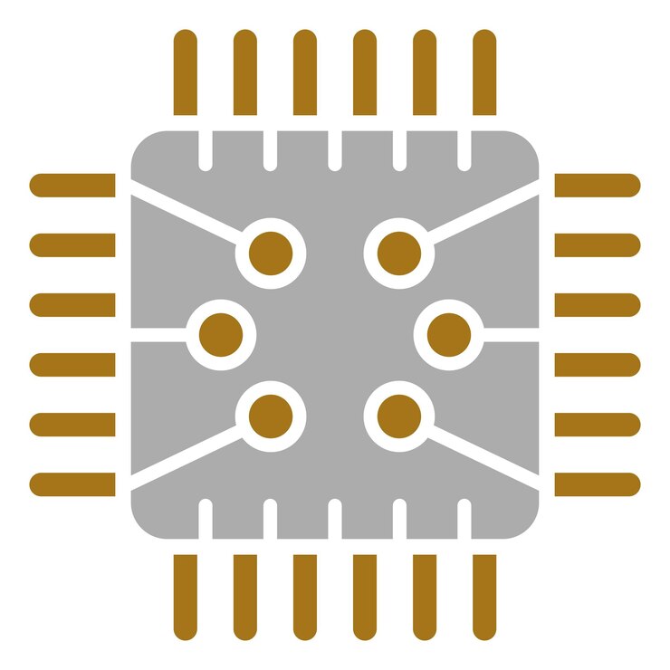 Vector estilo del icono del circuito