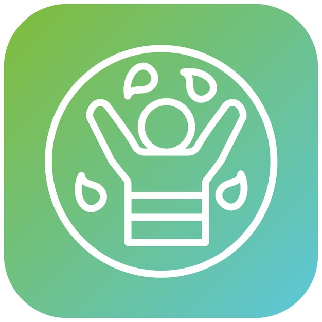 Estilo del icono del círculo de bienestar de diseño vectorial