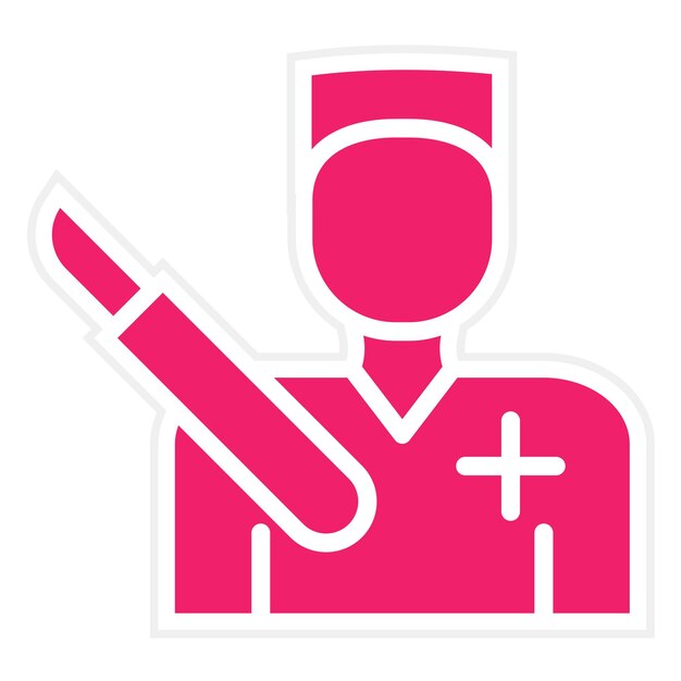 Estilo de icono de cirugía de diseño vectorial