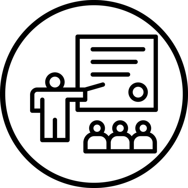 Estilo del icono de la clase de diseño vectorial