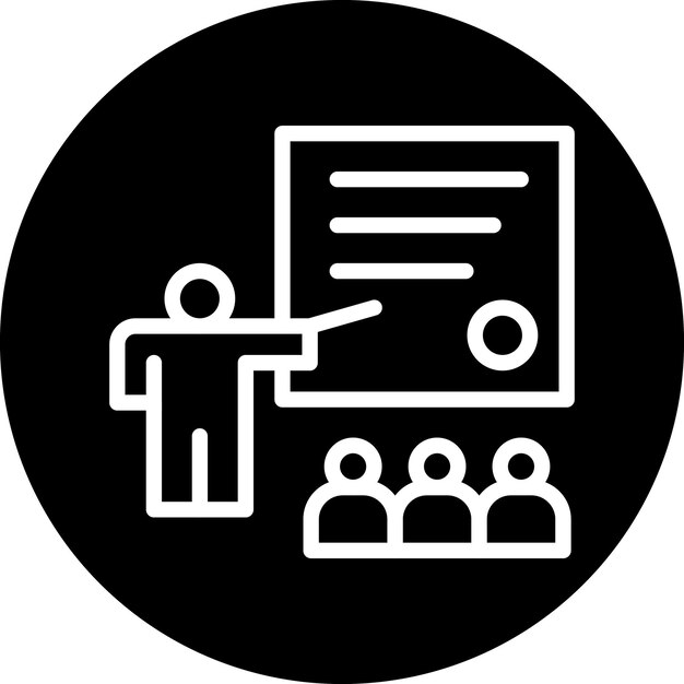 Estilo del icono de la clase de diseño vectorial