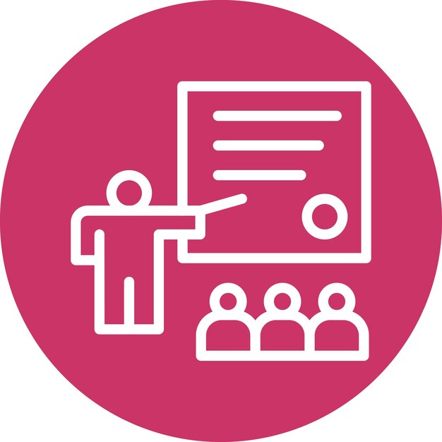 Estilo del icono de la clase de diseño vectorial