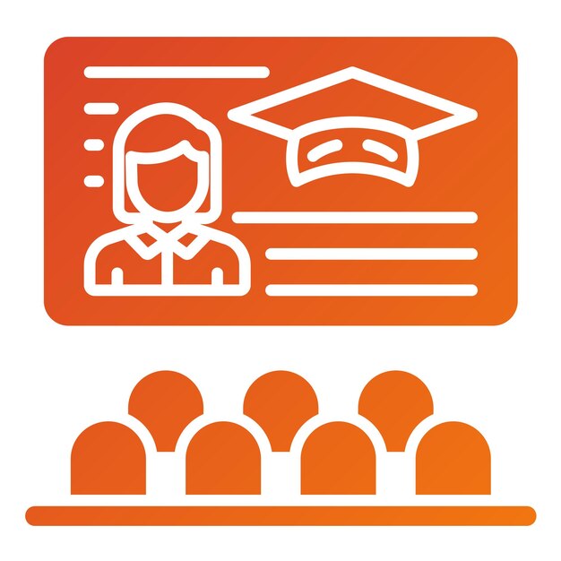 Estilo del icono de la clase de diseño vectorial
