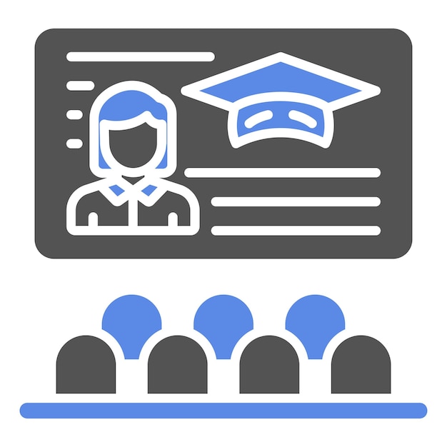 Estilo del icono de la clase de diseño vectorial
