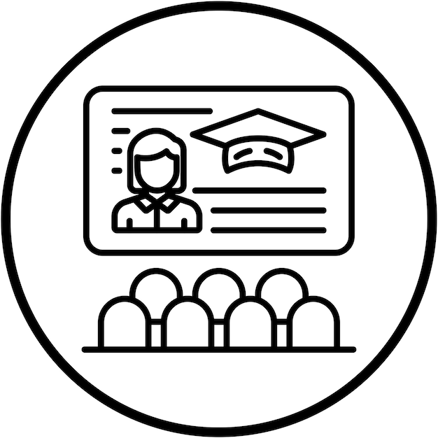 Estilo del icono de la clase de diseño vectorial