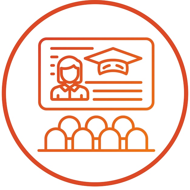 Estilo del icono de la clase de diseño vectorial