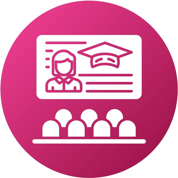 Estilo del icono de la clase de diseño vectorial