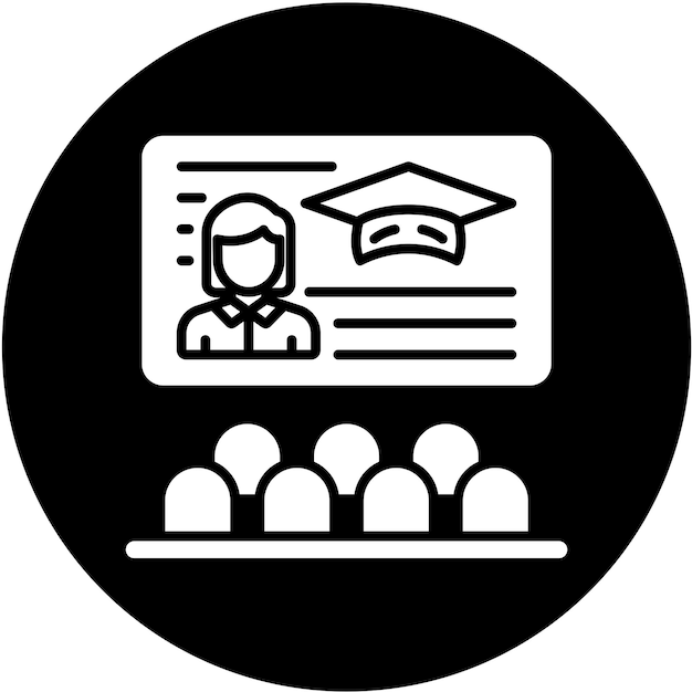 Estilo del icono de la clase de diseño vectorial