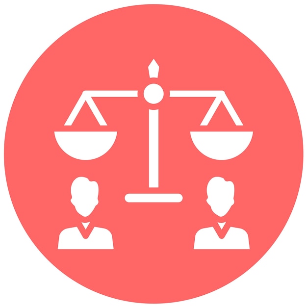 Estilo del icono de la clase de ética del diseño vectorial