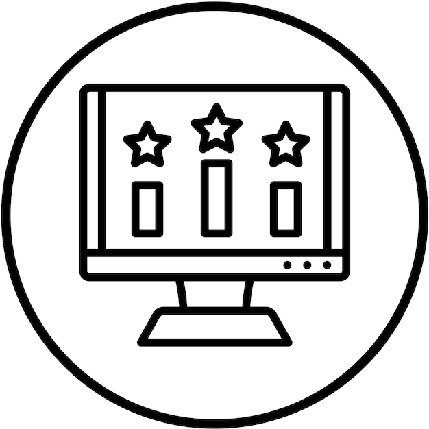 Estilo del icono de clasificación del diseño vectorial
