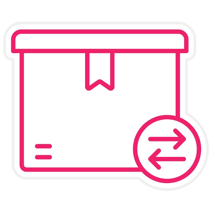 Vector estilo del icono de clasificación del paquete