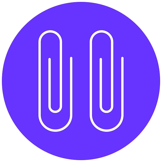 Estilo del icono del clips de papel