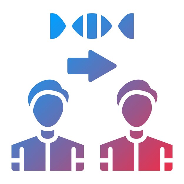 Estilo de icono de clonación de diseño vectorial