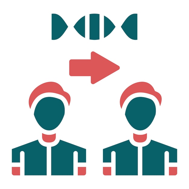 Estilo de icono de clonación de diseño vectorial