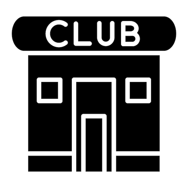 Estilo de icono del club de diseño vectorial