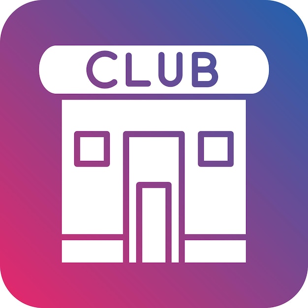 Estilo de icono del club de diseño vectorial