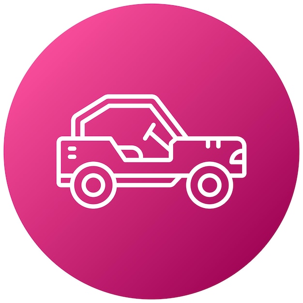 Estilo del icono del coche Buggy